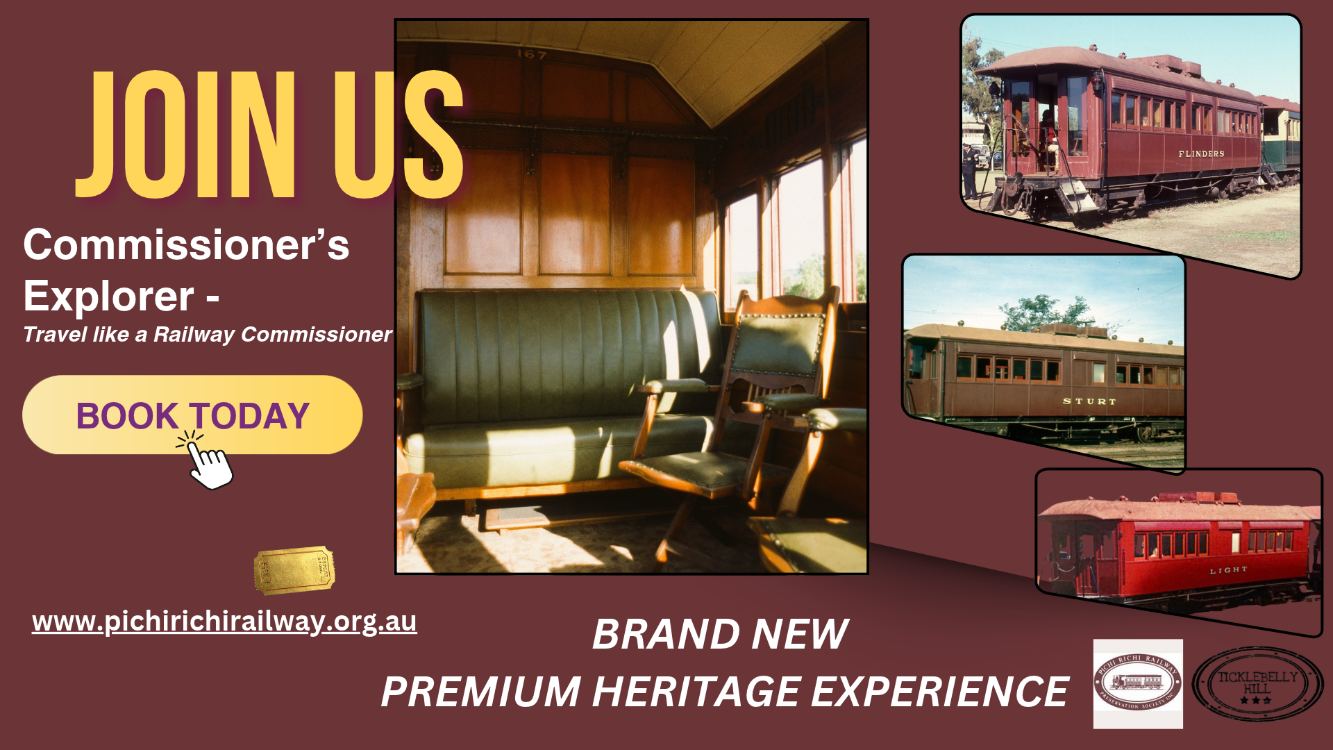 New experience - The Commissioner's Train - 16 October 2026